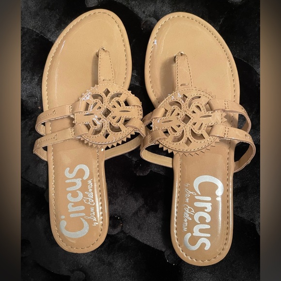 Circus by Sam Edelman Shoes - NWOB "CIRCUS BY SAM EDELMAN” Women’s Almond Patent Sandals SZ: 7.5
